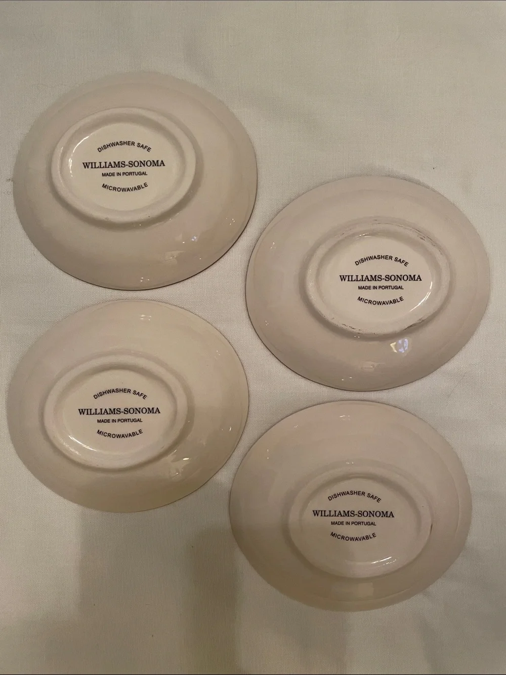 Williams Sonoma Tuscan Landscape Set of (4) Dip Appetizer Dishes 5-1/2” Ceramic